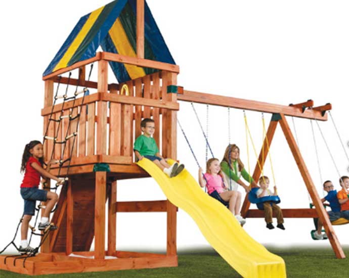 The Alpine swing set kit. Good value for money. one of the cheapest around.