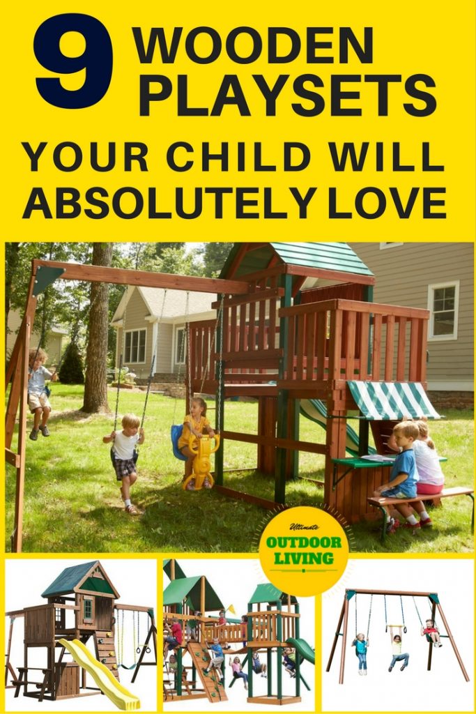 Your child will absolutely love one of these wooden playsets for kids. Choose if you have a small backyard or a big backyard. Or if you're budget is less than $500, you can see it here too.