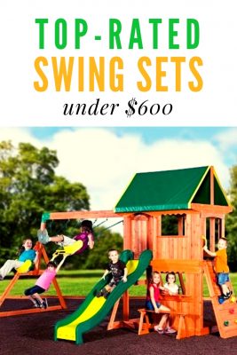 Swing sets under $600 - I think some of these look just as good as the more expensive playsets on this list. The Swing n Slide Jamboree looks great with the climbing frame. Lots of fun for kids of all ages.