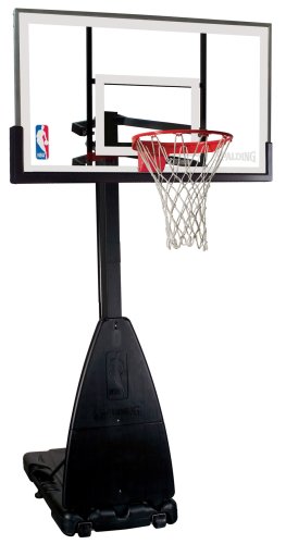 spalding 54 inch portable basketball system
