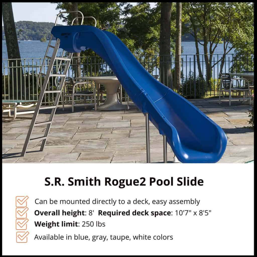 SR Smith Rogue 2 Slide set up in the backyard blue color